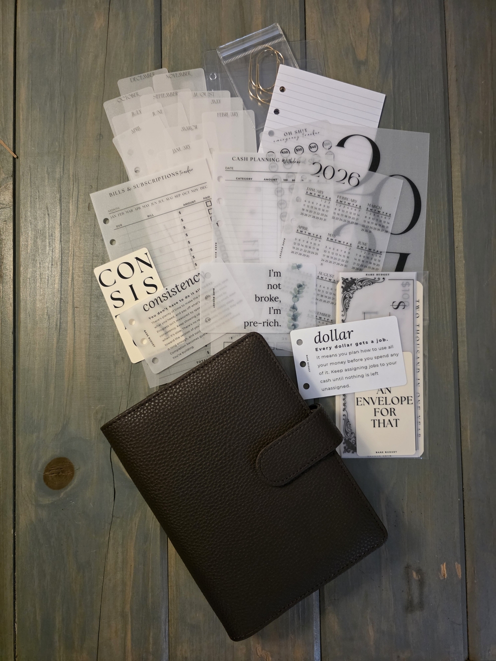A6 Pebbled Leather Bundle